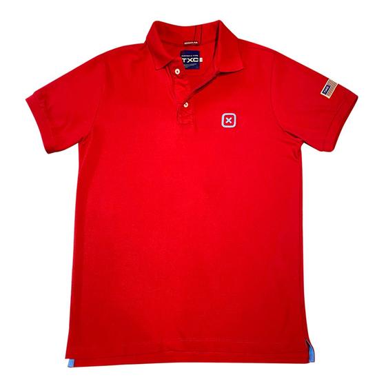 Imagem de Polo Modelo Custom Mc Bordado Qualidade Estilo Vermelho