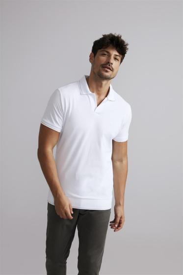 Imagem de Polo Piquet Premium Slim Fit - Branco