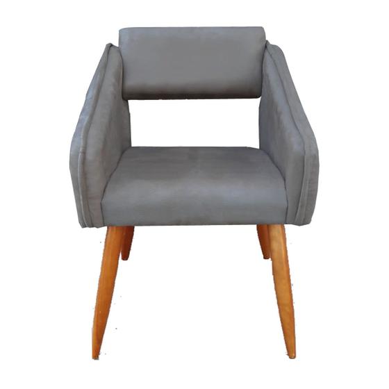 Poltrona/cadeira  decorativa Iara suede cinza é boa?