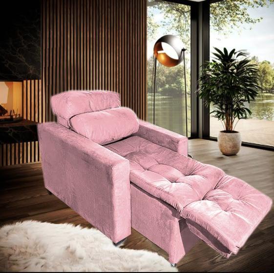 Imagem de Poltrona Cadeira Do Papai E Mamãe Reclinável Retrátil Para Sala De Descanso Madri