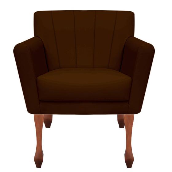 Imagem de Poltrona Cadeira Resistente Reforçada Confortável Para Salas Espera Clinicas Recepção Hospital Iza Retro Nanda Decor
