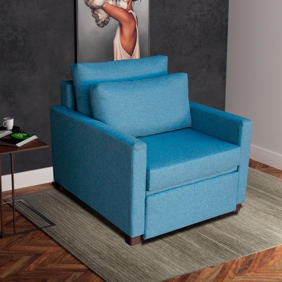 Poltrona Cama Meca_MA que se Transforma em Sofá Cama Solteiro Resistente e Confortável em Linho Sintético 010 Menor preço em Poltrona Cama Meca_MA que se Transforma em Sofá Cama Solteiro Resistente e Confortável em Linho Sintético 010