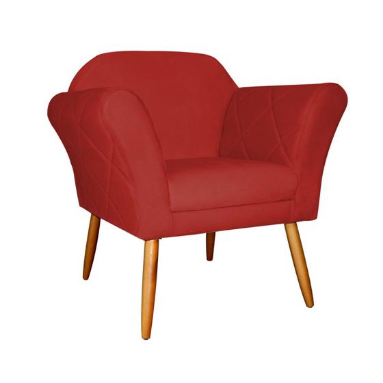 Imagem de Poltrona Decora Marcela Matelasse Vermelho - MALTA DECOR