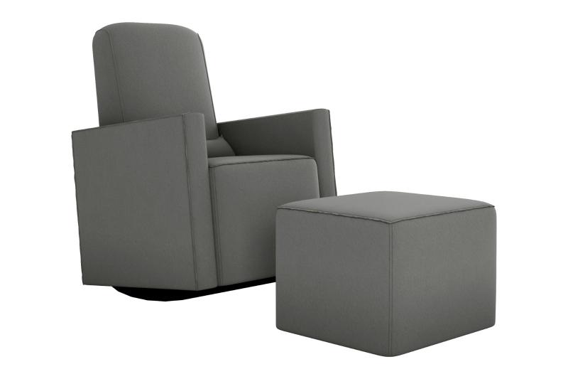 Poltrona Decorativa Annecy Amamentação com Balanço + Puff Veludo Light Cinza B-250 Menor preço em Poltrona Decorativa Annecy Amamentação com Balanço + Puff Veludo Light Cinza B-250