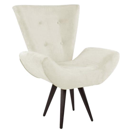 Poltrona Decorativa Bella Suede Bege Menor preço em Poltrona Decorativa Bella Suede Bege