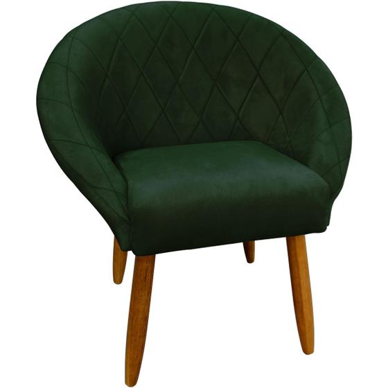 Imagem de Poltrona Decorativa Cadeira Estofada Ibiza Resistente Escritório Recepção Sala de estar Manicure Sala de espera