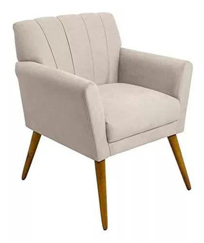 Poltrona Decorativa Cecília - Bege - Renascer Decor Menor preço em Poltrona Decorativa Cecília - Bege - Renascer Decor