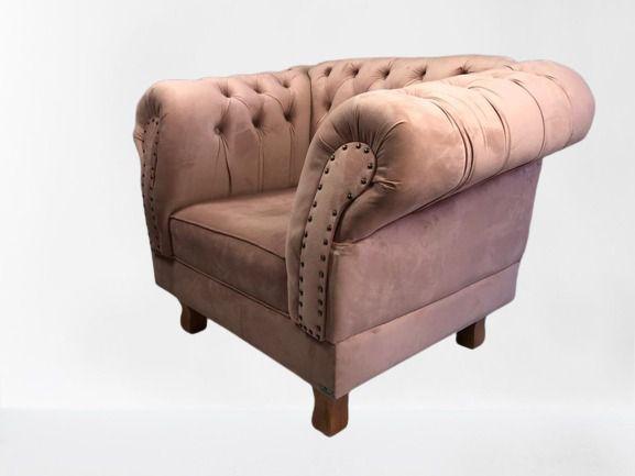 Imagem de Poltrona Decorativa Chesterfield Duque Capitonê Para Sala, Tv, Estar, Recepção
