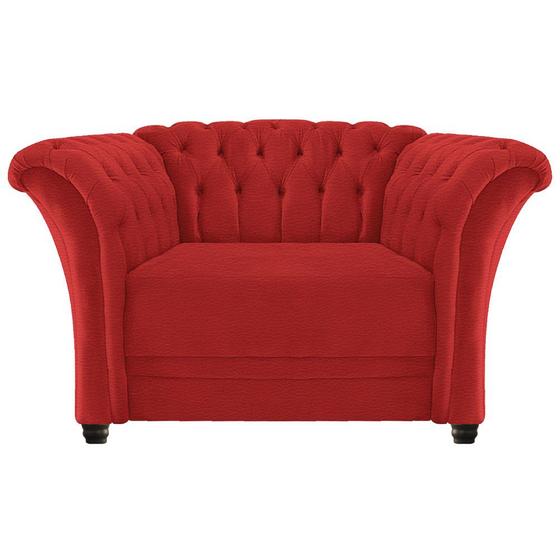 Imagem de Poltrona Decorativa Chesterfield Sofia Corano Vermelho - Doce Sonho Móveis