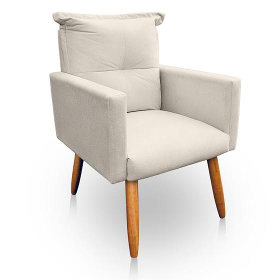 Poltrona Decorativa Duda para Sala e Quarto Suede Bege - LH Decor é boa?