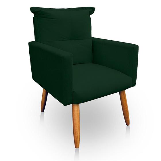 Imagem de Poltrona Decorativa Duda Sala E Quarto Suede Verde - Jylcrom