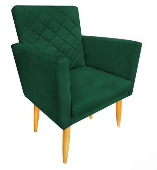 Imagem de Poltrona Decorativa Maitê Suede Verde para casa