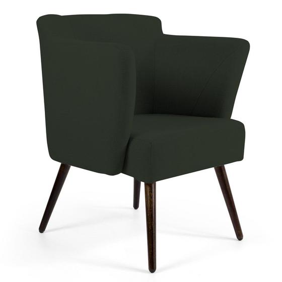 Poltrona Decorativa Sala de Estar Sabrina Pés Palito B-303 Veludo Verde Musgo - Domi Menor preço em Poltrona Decorativa Sala de Estar Sabrina Pés Palito B-303 Veludo Verde Musgo - Domi