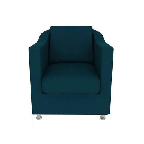 Imagem de Poltrona Decorativa Tilla Consultório Recepção Sala de estar Suede Azul Marinho - Ninho Decor