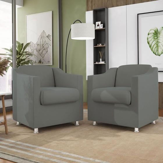 Poltrona Decorativa Tilla para Sala de Espera em Suede Balaqui Decor Menor preço em Poltrona Decorativa Tilla para Sala de Espera em Suede Balaqui Decor