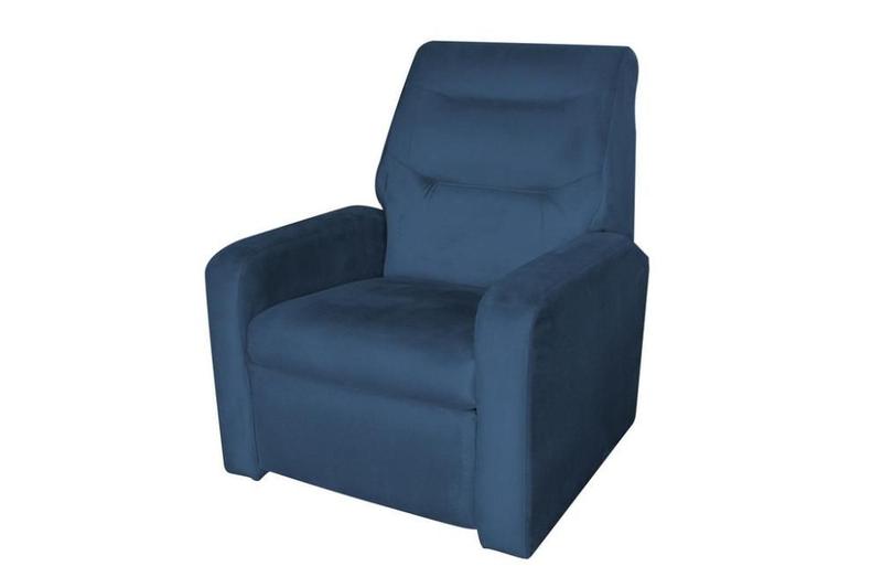 Imagem de Poltrona do Papai Reclinável Classic Azul Matrix