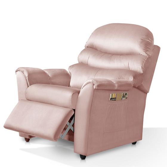 Imagem de Poltrona Ergonômica Conforto E Estilo Vovo Pai Grecia Rose