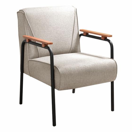 Poltrona Jade Cadeira Braço Metal Moderna Decoração Sala, Recepção é boa?