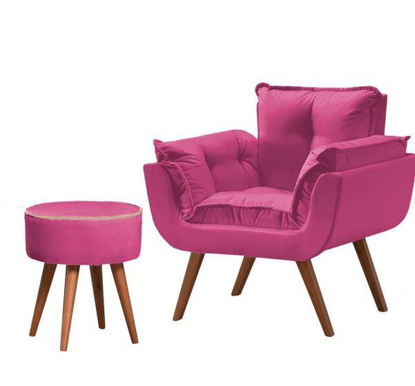 Imagem de Poltrona Opala + Puff Rose