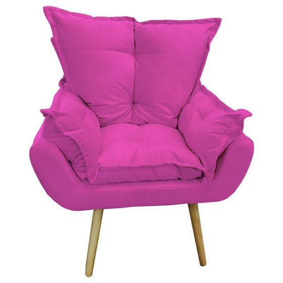 Imagem de Poltrona Opala Rosa Pink SLK Decor