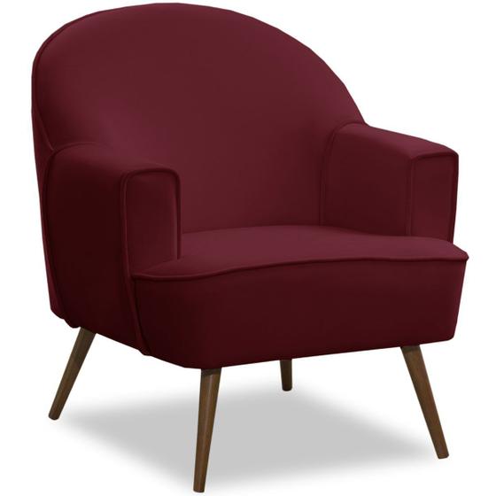 Imagem de Poltrona para Sala Decorativa Pés Palito Pérola