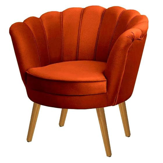 Imagem de Poltrona Pétala em Sued Premium Terracota