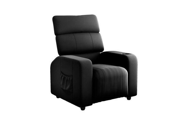 Imagem de Poltrona Reclinável MX-67 Pulse Veludo Preta Porta Copo