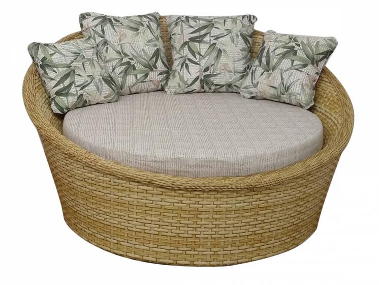 Poltrona redonda grande 150cm diâmetro para sacadas, varandas, piscinas ...