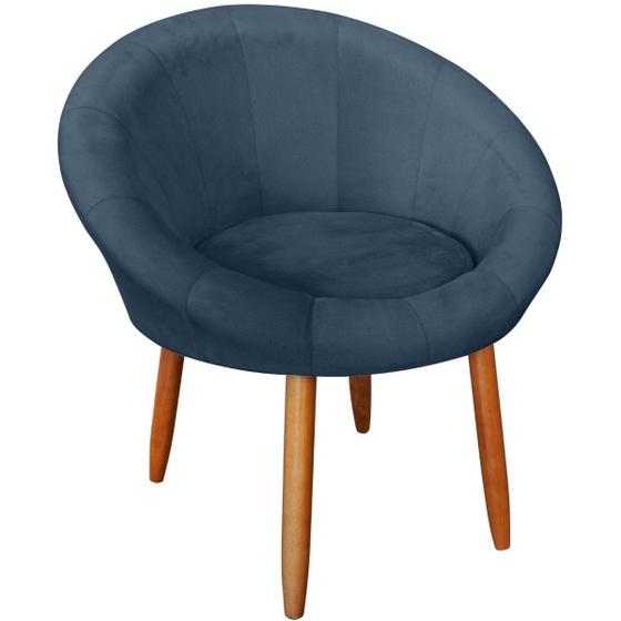 Imagem de Poltrona Roma para Sala de Estar Recepção Decorativa Cadeira Estofada Resistente Escritório de Luxo