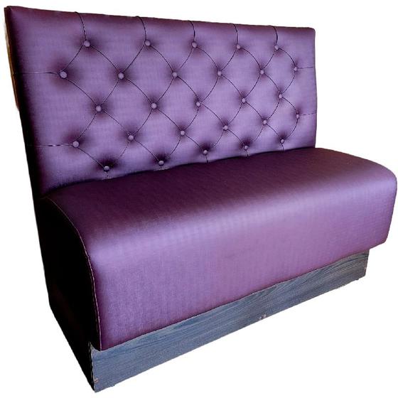 Imagem de POLTRONA SOFA BOOTH LUXO 1,20 Vinho CAPITONE DUPLO COSTURADO SKU92