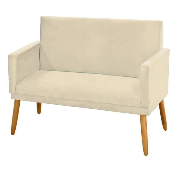 Poltrona Sofá Namoradeira para Sala Recepção Suede Bege-JBF - JBF Poltronas Imagem de Poltrona Sofá Namoradeira para Sala Recepção Suede Bege-JBF
