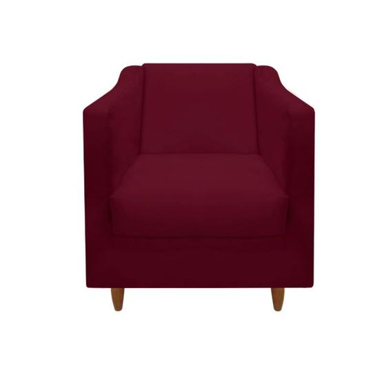 Imagem de Poltrona Tila Decorativa Escritório Suede Marsala