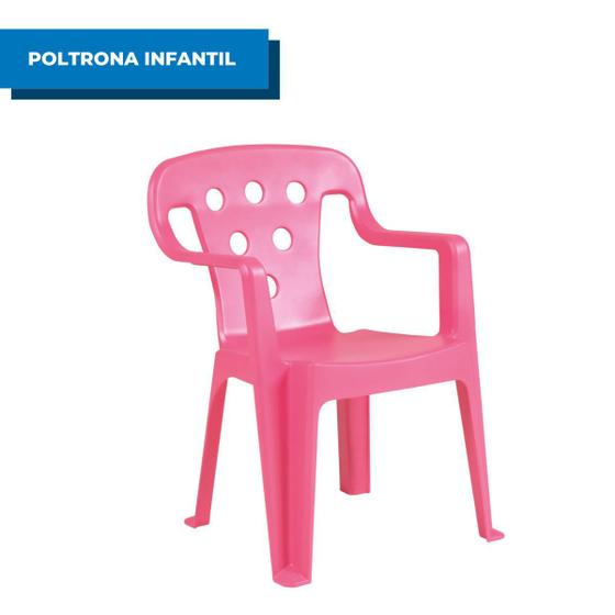 Imagem de Poltroninha Infantil Resistente Modular Cadeira com Apoio de Braços Kids