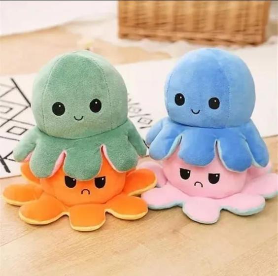 Polvo Polvinho Bipolar Bravo Feliz Reversível Pelúcia - Duda Store ...