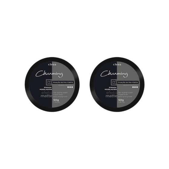 Imagem de Pomada Capilar Charming 50G Extra Forte Efeito Matte-Kit 2Un