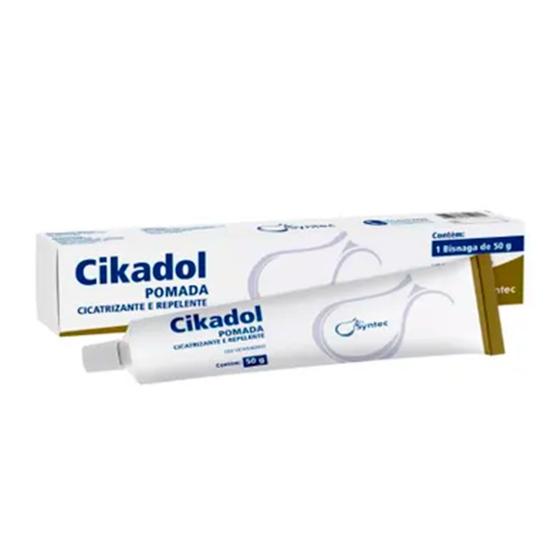 Imagem de Pomada Cicatrizante Cikadol Syntec para Cães e Gatos 50g