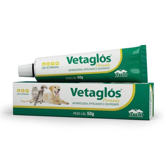 Imagem de Pomada Cicatrizante Vetnil Vetaglós 50 G