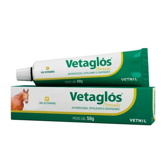 Imagem de Pomada Cicatrizante Vetnil Vetaglos para Equinos 50 g