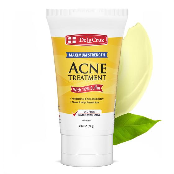 Imagem de Pomada de enxofre De La Cruz Tratamento da Acne Cística 75mL