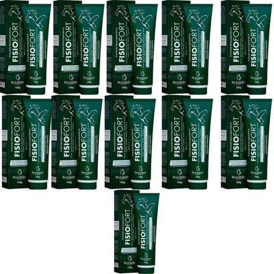 Imagem de Pomada Desodorante Massageadora Bio Instinto Fisiofort Bisnaga 150g Kit Promocional 11 Unidades