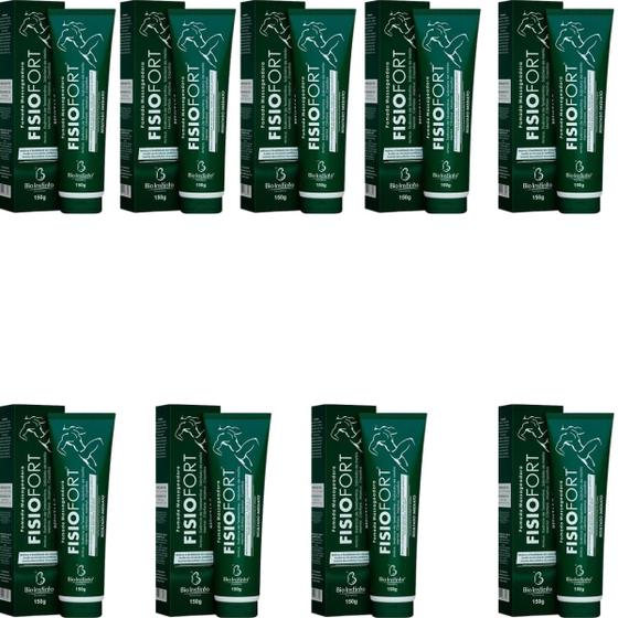 Imagem de Pomada Desodorante Massageadora Bio Instinto Fisiofort Bisnaga 150g Kit Promocional 9 Unidades