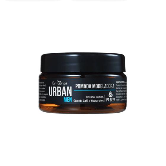 Pomada Modeladora Cabelo Urban Men Farmaervas 50g Efeito Matte Menor preço em Pomada Modeladora Cabelo Urban Men Farmaervas 50g Efeito Matte