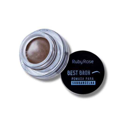 Imagem de Pomada Para Sobrancelha Best Brow Medium Ruby Rose Sombra Para Sobrancelhas Perfeitas Destaque o Seu Olhar