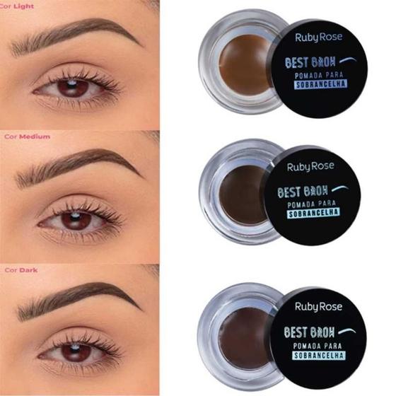 Imagem de Pomada para sobrancelha best brow - ruby rose
