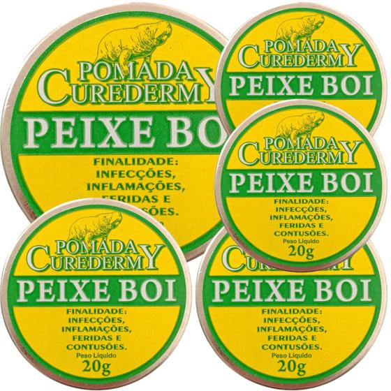 Imagem de Pomada Peixe Boi - Pacote com 5 Unidades - Alívio e Cuidado