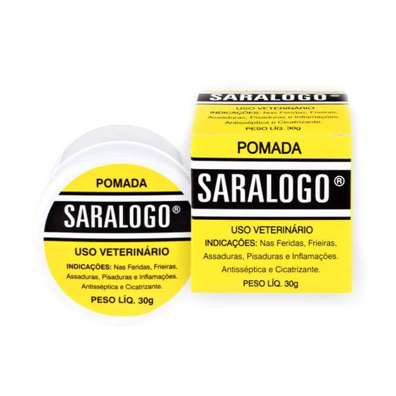 Pomada Saralogo Antisséptica Cicatrizante Ferida Cães Gatos 30g ...