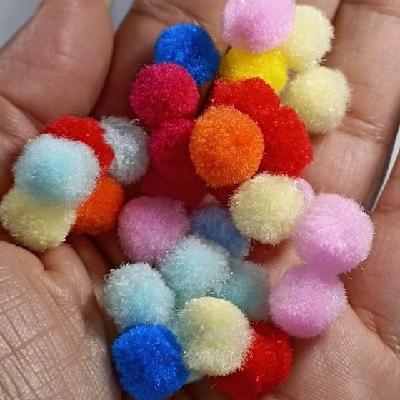 Imagem de Pompom Candy em poliéster - Bolinha de 8mm ou 10mm