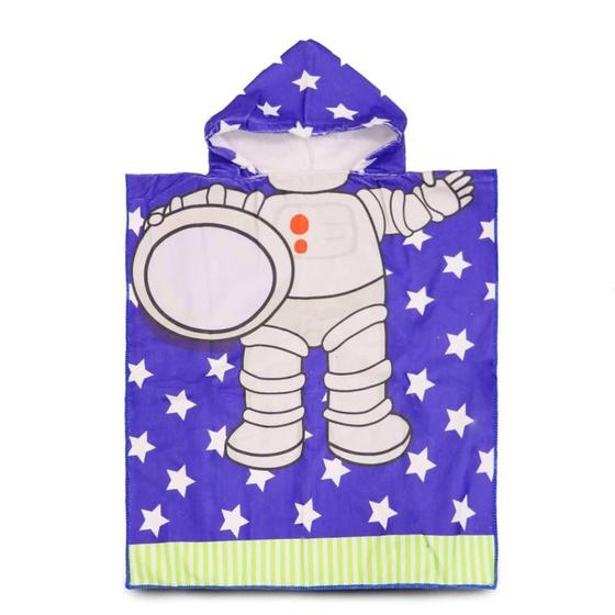 Imagem de Poncho De Praia Infantil Com Capuz Astronauta