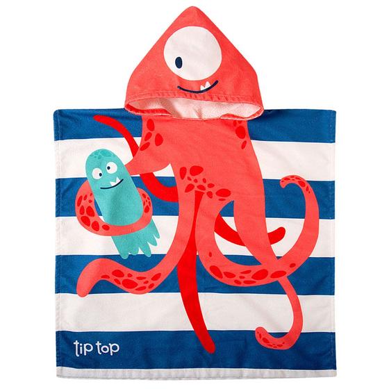 Imagem de Poncho de Praia Infantil Monstro Divertido Azul Tip Top