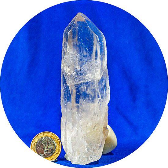 Imagem de Ponta Cristal Lemúria Bruta Natural Tipo B 12,7cm 235g